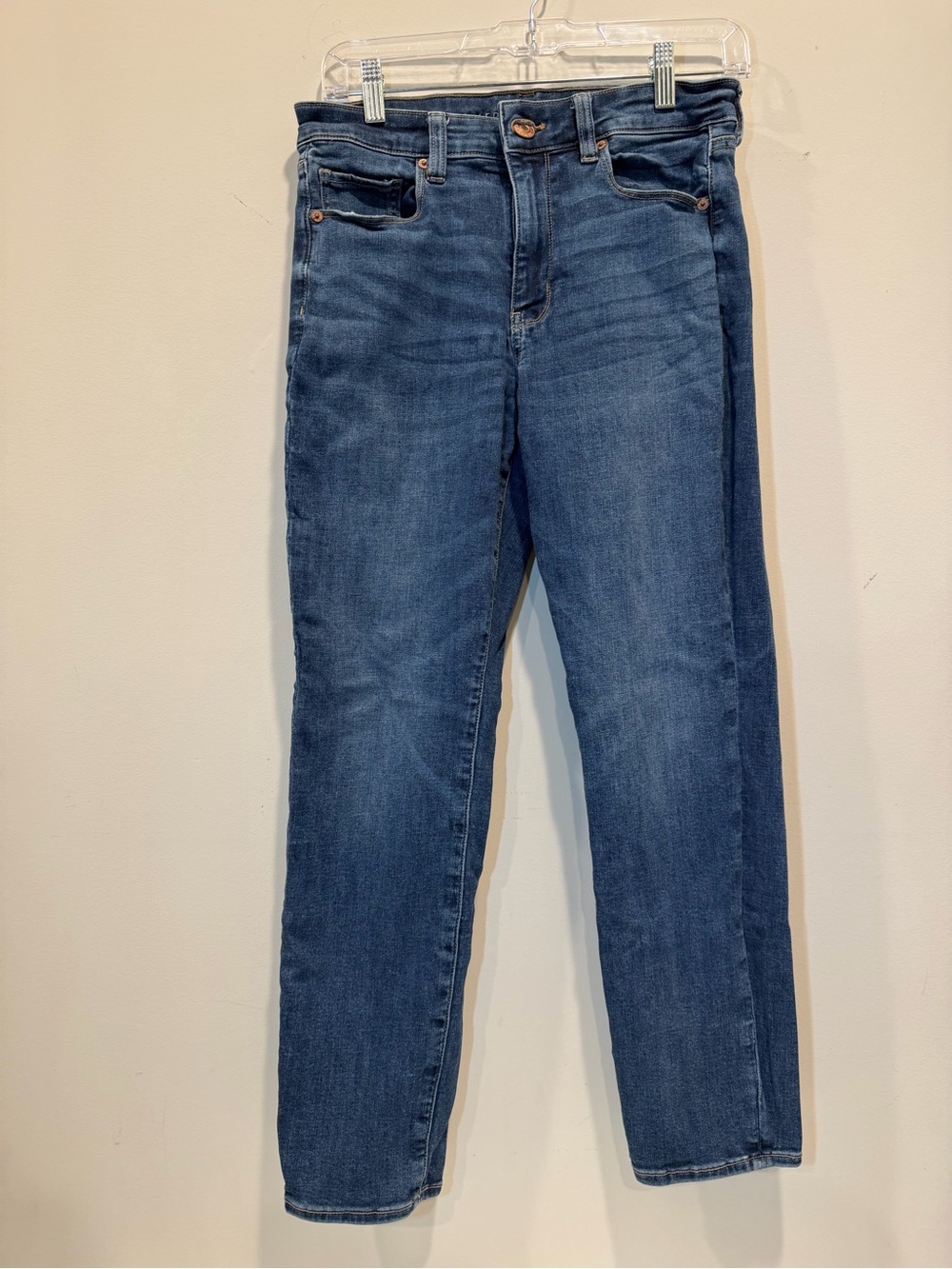 American Eagle Outfitters Skinny Jeans in Medium Blue Wash 8 Short